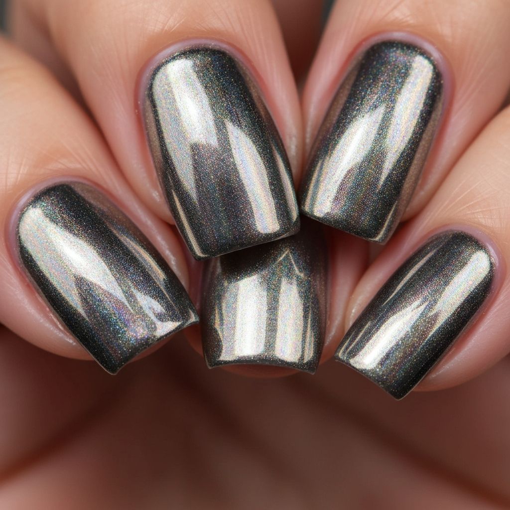 Chrome nail design